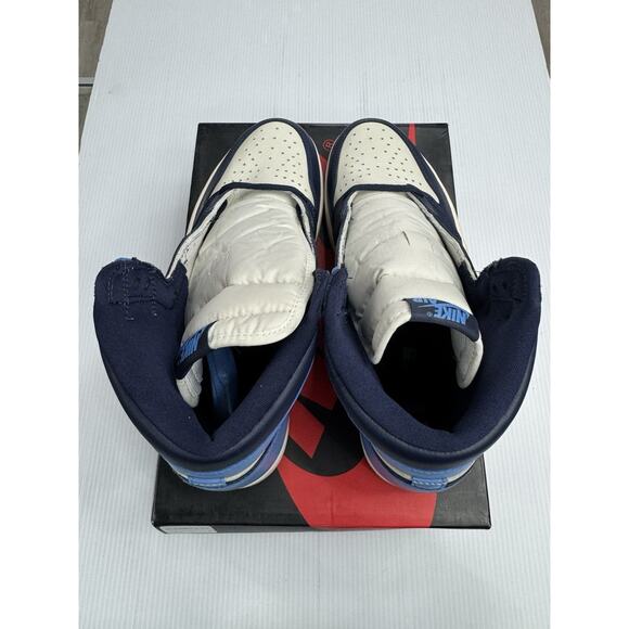 Air Jordan 1 Retro High OG Obsidian/University Blue 555088-140 2019 Size 11